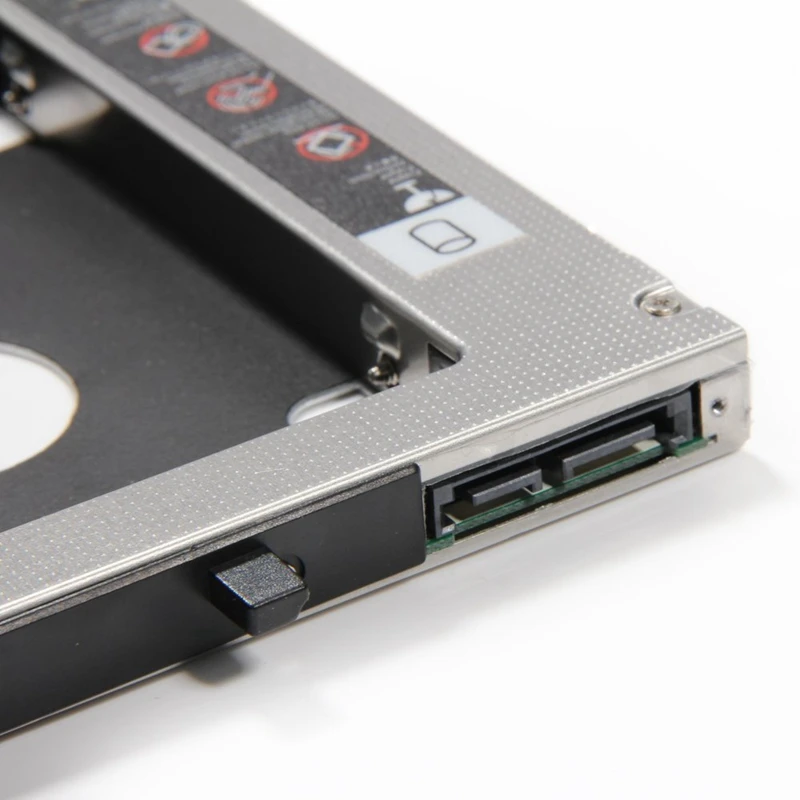 Горячая Распродажа Универсальный алюминиевый 12,7 мм SATA 2,0 2nd HDD Caddy 2," HDD чехол SSD корпус для ноутбука 12,7 мм ODD DVD-ROM Optibay