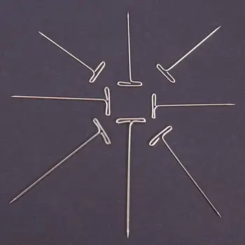 

500Pcs 5 Size Stainless Steel T-Pin Sewing Craft Pins Needles for Knitting Craft