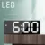 Акриловый/Зеркальный Будильник LED Digital Clock Voice Control Snooze Time Temperature Display Night Mode Reloj Despertador Digital