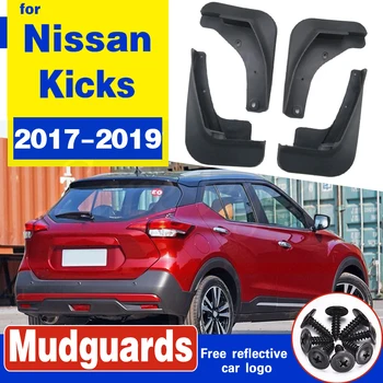

Set Molded Car Mud Flaps For Nissan Kicks 2016 - 2018 FOR Nissan Kick Mudflaps Splash Guards Mud Flap Mudguards Fender Styling