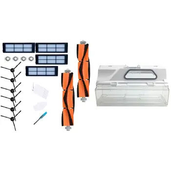 

1 Set Main Brush HEPA Filter for Xiaomi Roborock S5 S50 S55 Mijia S1 Xiaowa E25 E35 & 1 Pcs Spare Parts Dust Box Bin