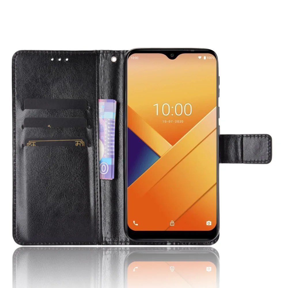 Case classic Flip Luxury PU Leather Phone Case For Wiko Y81 Y 81 WikoY81 Cover 6.2 inch