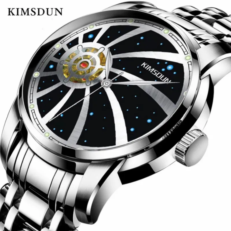 Мужские наручные часы Starry sky design Роскошные автоматические механические