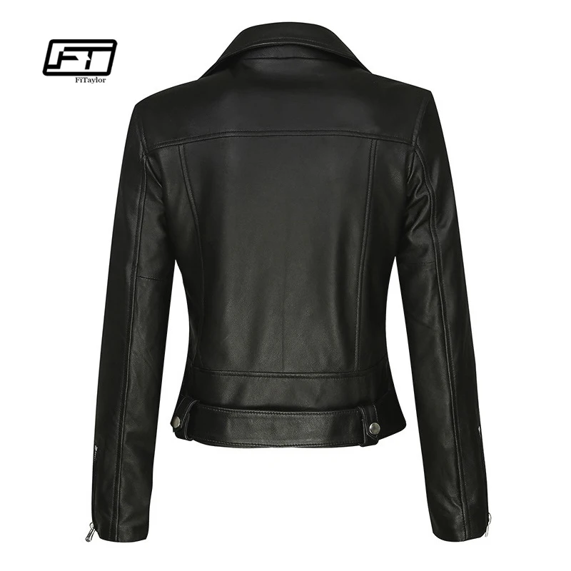 Куртка женская Байкерская из искусственной кожи в стиле панк|faux leather biker jacket|biker