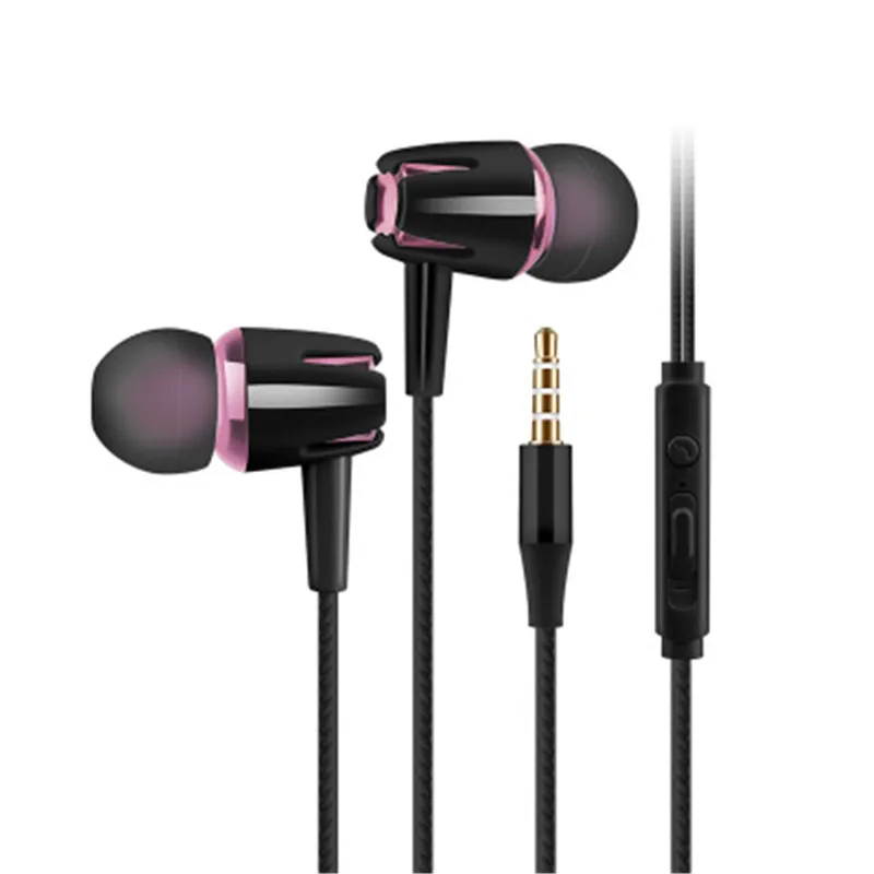 Auriculares con cable de 3,5mm y Subwoofer para Xiaomi y IPhone, auricular con volumen ajustable, Auriculares deportivos para música y videojuegos