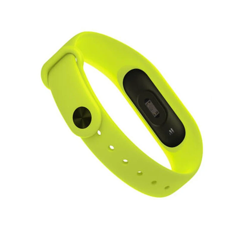 Зеленый Новая мода Замена ТПУ ремешок на запястье для Xiaomi Mi Band 2 умный Браслет - Цвет: Зеленый