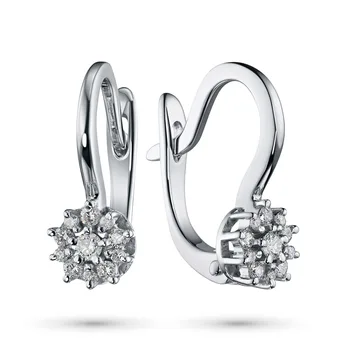 

Earrings in white gold with diamonds