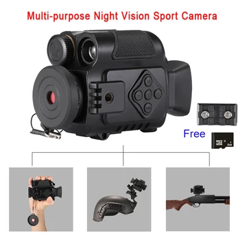 

P4 Digital Infrared Night Vision Monocular Mini Sport Action Cameras 5X Zoom Day Night Vision Video Camcorder Telescope Optics