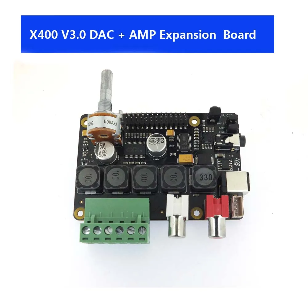  Raspberry Pi Dac Full-Hd Amplificatore in Classe D I2S PCM5122 X400 Audio Scheda di Espansione Rasp