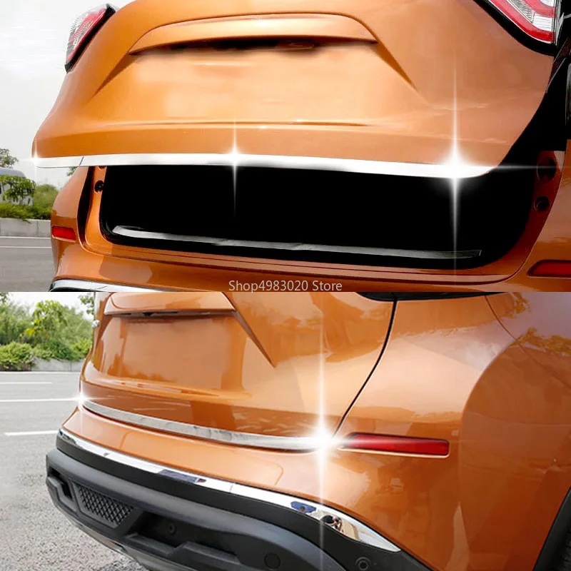 Для Nissan Murano 2015 2016 2017 2018 хромированная Задняя Крышка багажника грузового края