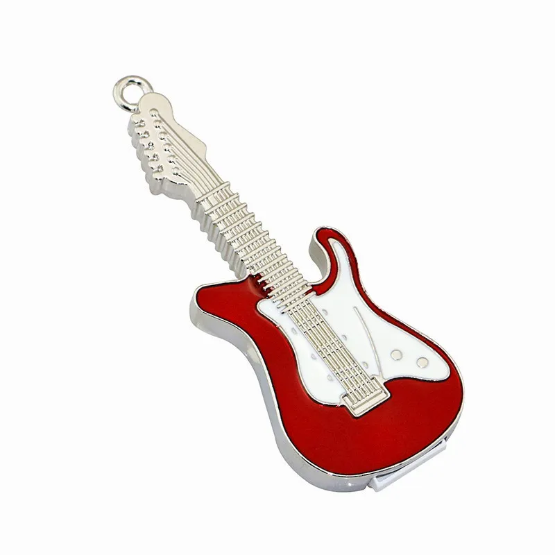 Модная мини-гитара с отделкой кристаллами, ручка-привод, 8G, музыкальный инструмент, USB флеш-накопитель, подарок, 16G, подвеска, украшения, USB диск, U диск