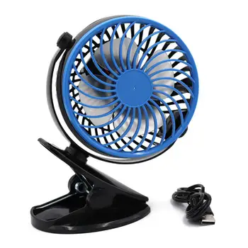 

Car Fan 720 Degree Rotation Angle 1200 MAh USB Battery Operated Clip On Fan Strong Wind Personal Fan For Stroller Desk Fan