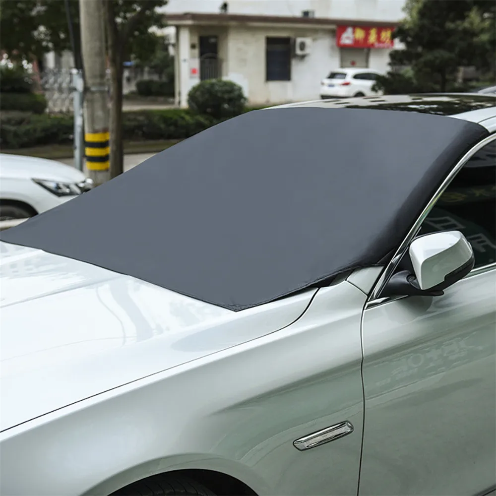 Car Magnet Windshield Cover Snow Cover Sunshade Ice Snow Frost Protector Winter Wind Protector Magnetic Car Shield Sun Shade