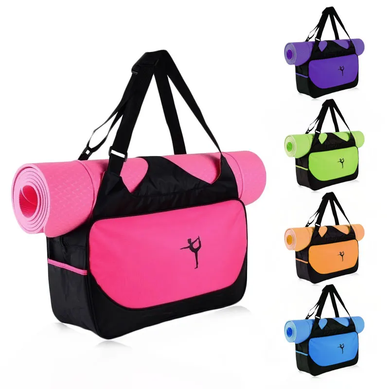 

Multi-function Yoga Mat Bag For Gym Fitness Nylon Waterproof Mat Bags Sport Pilates Dancing Clothes Fitness Backpack Big Bag