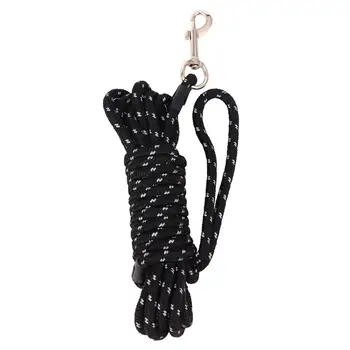 

1PC Nylon Reflective Durable Black Dog Chest Strap Pulling Rope Traction Rope Dog Leash for Walking Running Outdoor Training