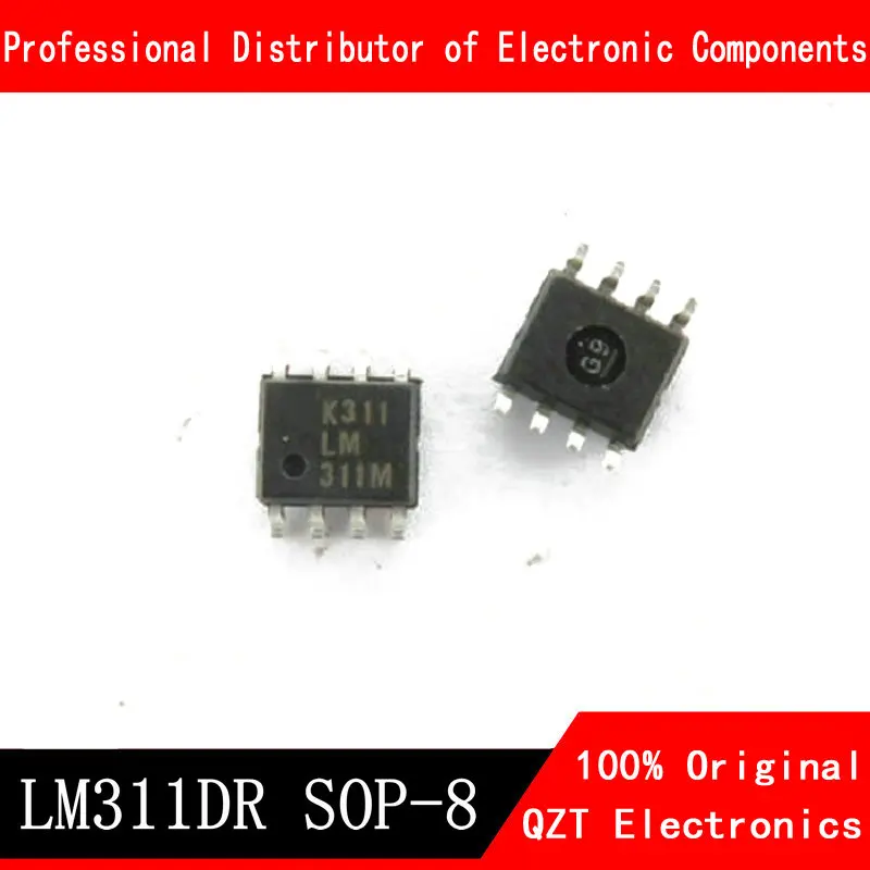 10PCS LM311DR SOP8 LM311 SOP-8 SMD 311DR Operational Amplifiers LM311D SOP 10pcs lm311dr sop8 lm311 sop 8 311dr operational amplifiers new original