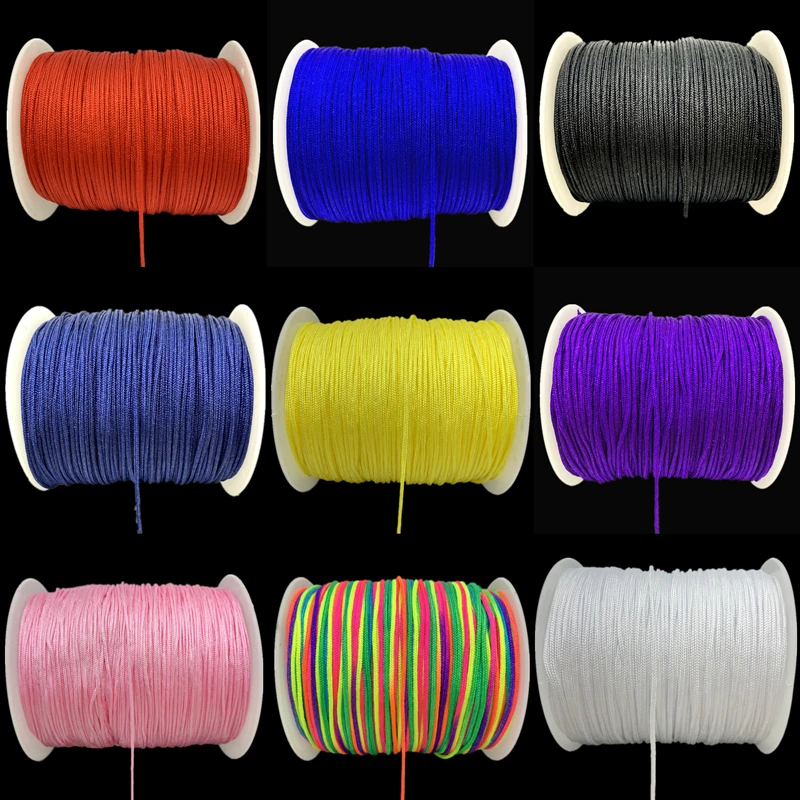 0.5/0.8/1.0/1.5mm Nylon Cord Rope Chinese Knot Macrame For Jewelry Making DIY Shamballa Bracelet Accessories | Украшения и