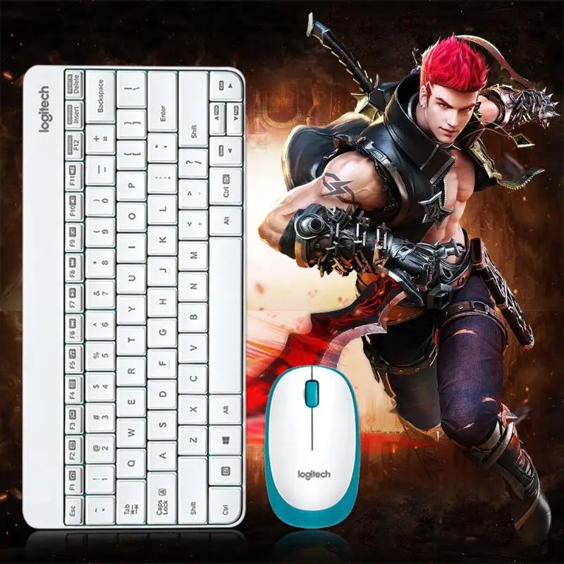  Logitech MK245 Nano Keyboard Mouse Combo Gaming Laptop PC Clavier Gamer Original Waterproof Ergonom