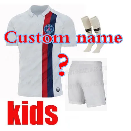 Коллекция года, Детский комплект, рубашка Camisa PSG, Джерси,, для отдыха, лучшее качество, Детская Повседневная футболка MBAPPE DIALLO CAVANI Home Out Third - Цвет: kids kit5