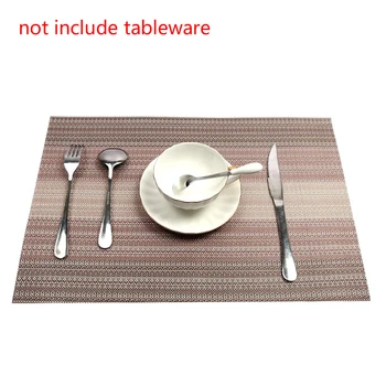 

4pcs Home Pvc Table Bowl Mats Washable Rectangular Placemats Insulation Coaster Pads Heat Resistant Placemat For Dining Table