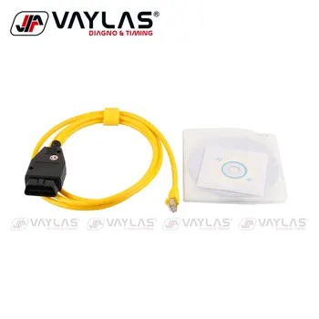 

Car Diagnostic Cable Data Cable E-SYS ICOM ENET Interface Cable with CD for BMW Refresh Hidden Data to High Quality Network
