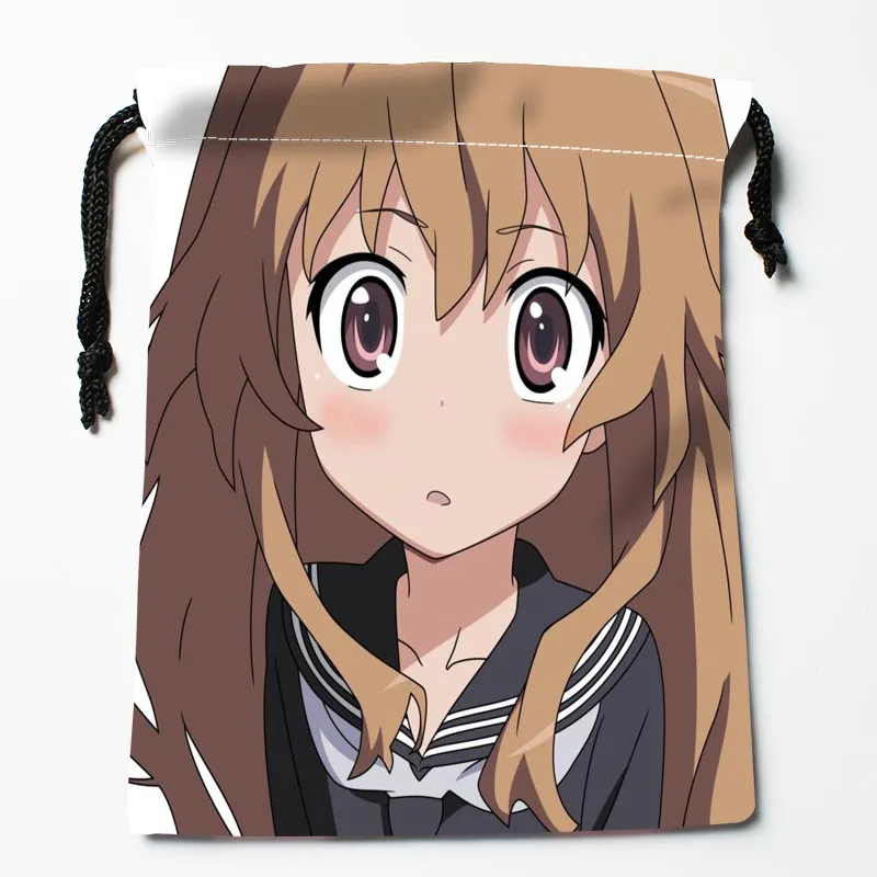 Новое поступление Toradora Сумки на шнурке заказ сумки с принтом для хранения размер