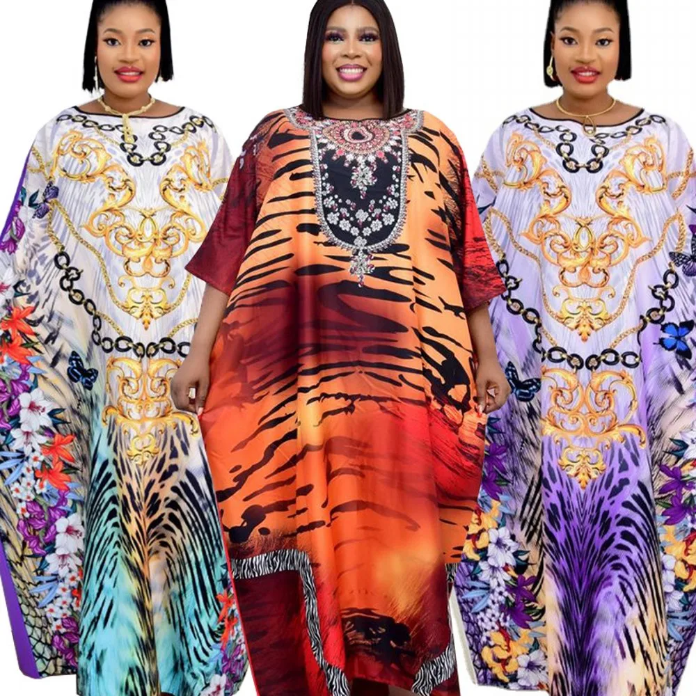 african style clothing Nigerian African Women Dress Fashion Velvet Hot Rhinestone V-neck Flared Sleeve Robe Elegant Gown Black Maxi Dress Vestido Longo Africa Clothing