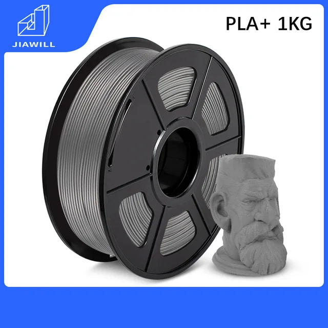 PLA SILK PLA PLUS PETG 3D Printing Filament For FDM3D Printer Filament PLA 1KG 1.75MM Free Shipping PLA PLUS Gray 1KG