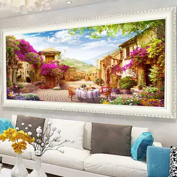 

1pcs/lot 2020 New Design 5D Diamond Picture Living Room Cross-stitch Landscape Diamond Picture Decoration Bedroom