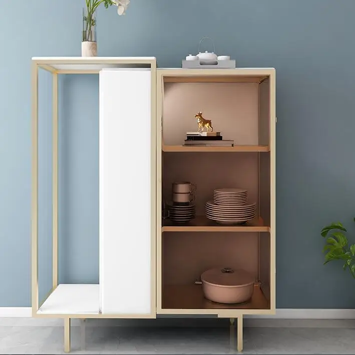 Dining side cabinet decoration cabinet living room Changhong glass porch household wall lockers