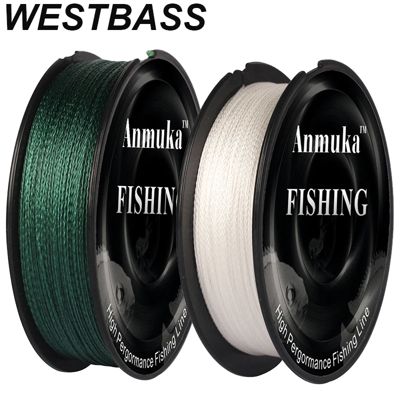 WESTBASS 100M-109 Yard Fishing Line 4 Strands PE Line 7.9LB-99.2LB Smooth 4  Braided Multifilament Wired Line Weaved Rope Pesca