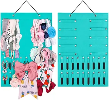 

Headband Holder Newborn Baby Girl Headbands Bows Scrunchie Hair Accessories Display Hanging Earrings Necklace Storage Bag Holder