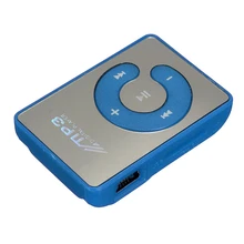 Mini Music MP3 Player with USB Cable with Headphones Blue