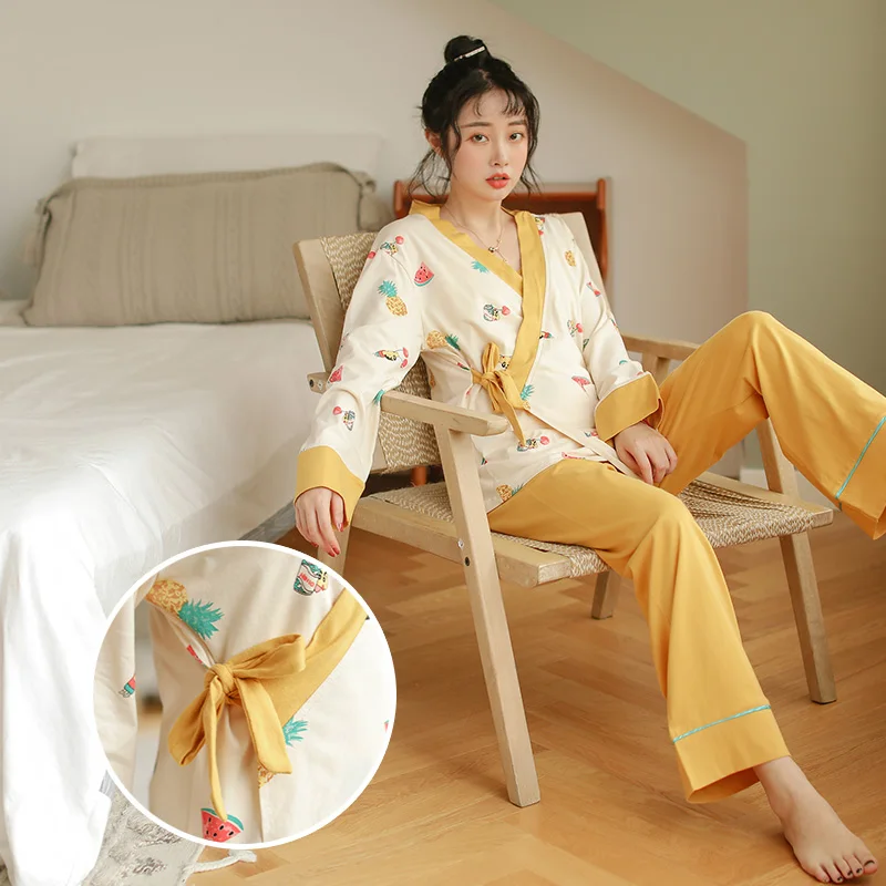 

3PCS/Set Printed Cotton Maternity Nursing Sleepwear Breastfeeding Pajamas for Pregnant Women Pregnancy Nightwear Lounge Homewear