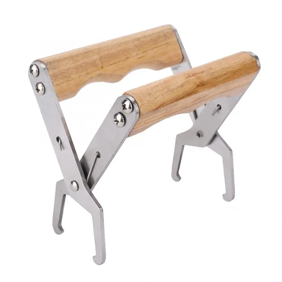 Деревянная ручка гнезда коробка джиг рамка с держателем подъемник Улей из нержавеющей стали спиральная коробка инструменты для пчеловодства