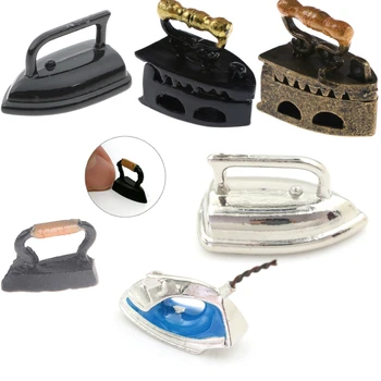 

1:12 Cute Mini Dollhouse Miniature Adornment An Iron Clothes Tool Furniture Toys Doll House Accessories