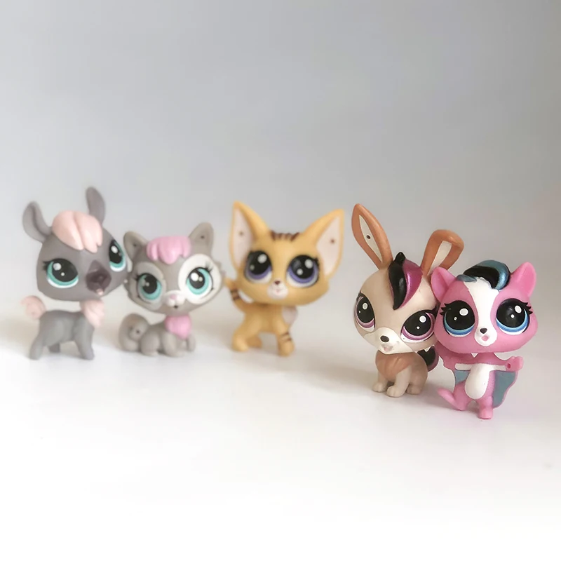 FGHGF 10LPS/лот LPS Pet shop Коллекция Рисунок колли собака Кот птица Ribbat Животные свободные милые детские игрушки Рисунок подарок Лпс куклы блайз игрушки для девочек кукла