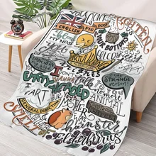 

(Colorized) Monty Python French Castle Insults Throw Blanket Sherpa Blanket cover Bedding soft Blankets
