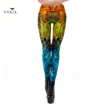 

Women Leggings Elastic Workout Leggings Gothic Fitness Legging Mandala Printing Gradient Plus Size Leggings Sexy Womens Clothing