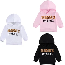 Sweat à capuche avec lettres imprimées pour nouveau né, garçon et fille, tenue d'extérieur, vêtements d'automne et d'hiver