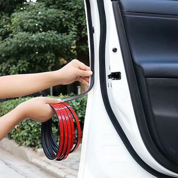 

B Type 5/10/25 Meters Car Door Seal Strips Stickers B Shape Weatherstrip Rubber Seals Sound Insulation Sealing Car Accessories