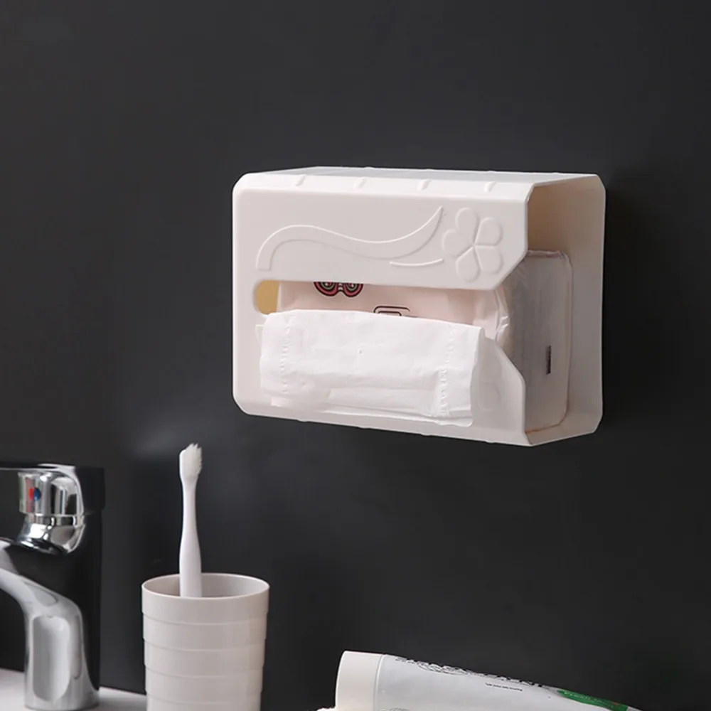 Кухонная бумажная коробка для хранения, домашняя кухонная коробка для хранения салфеток, настенный держатель для туалетной бумаги, держатель для туалетной бумаги, коробка для туалетной бумаги