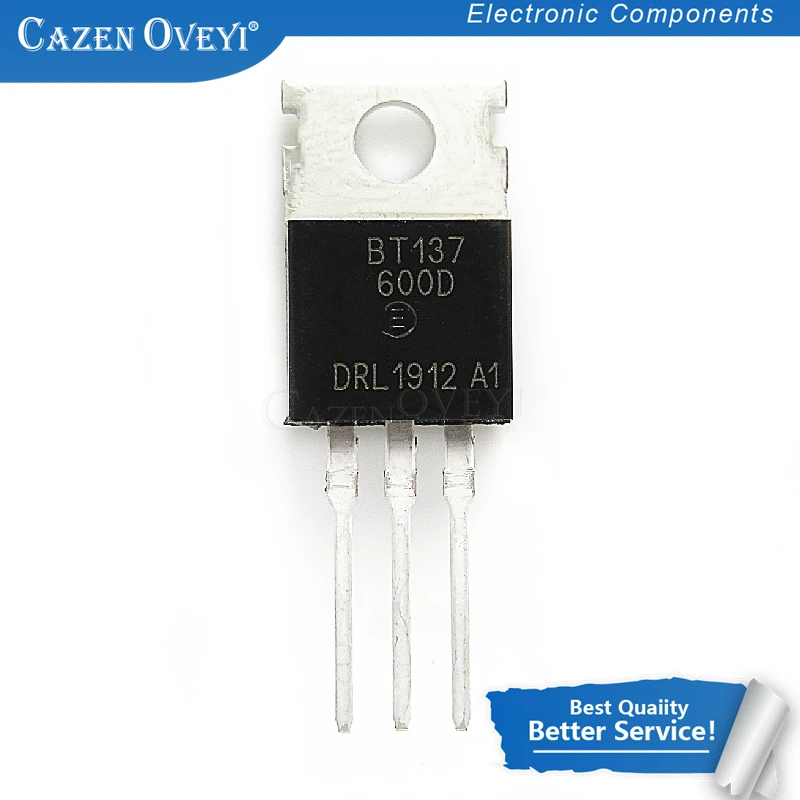 

10 шт./лот Φ фонарь BT137 TO-220 600v 8A