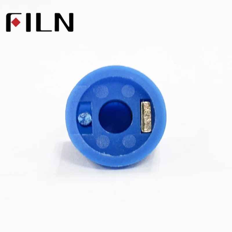 Blue 6.35mm shaft with SCREW Effector KONB Guitar Knob fluted slide Potentiometer Pedal Knobs (5)