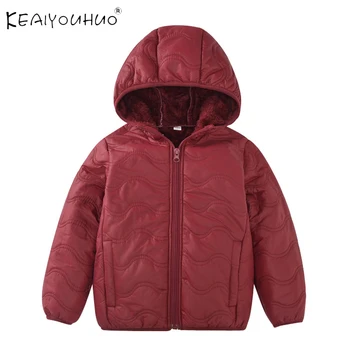 

Fashion Children Jacket Baby Clothes Solid Hooded Cotton Boy Jacket Zipper Windbreaker For A Girl Winter Coat For Suit 1-6 Age