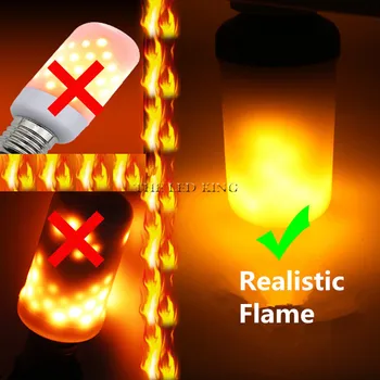 

E27 Flame Bulb LED Dynamic Flame Effect Fire Light Bulbs Corn Bulb Creative Flickering Emulation Decor LED Lamp Lighting Lamp