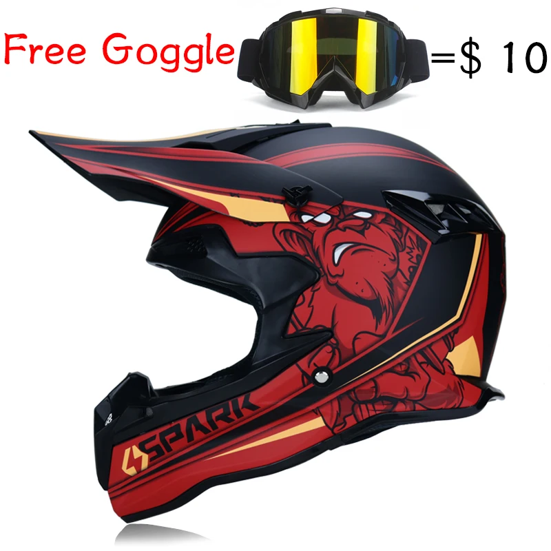 

Free Shipping casco capacetes motorcycle helmet atv dirt bike cross motocross helmet Off-Road Casque Motorcycle S M L XL v