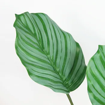 

Northern European-Style Green Apple Plastic Green Leaf Arrowroot Handfeel fang zhen ye Home Decoration Simple Fashion Hotel Show