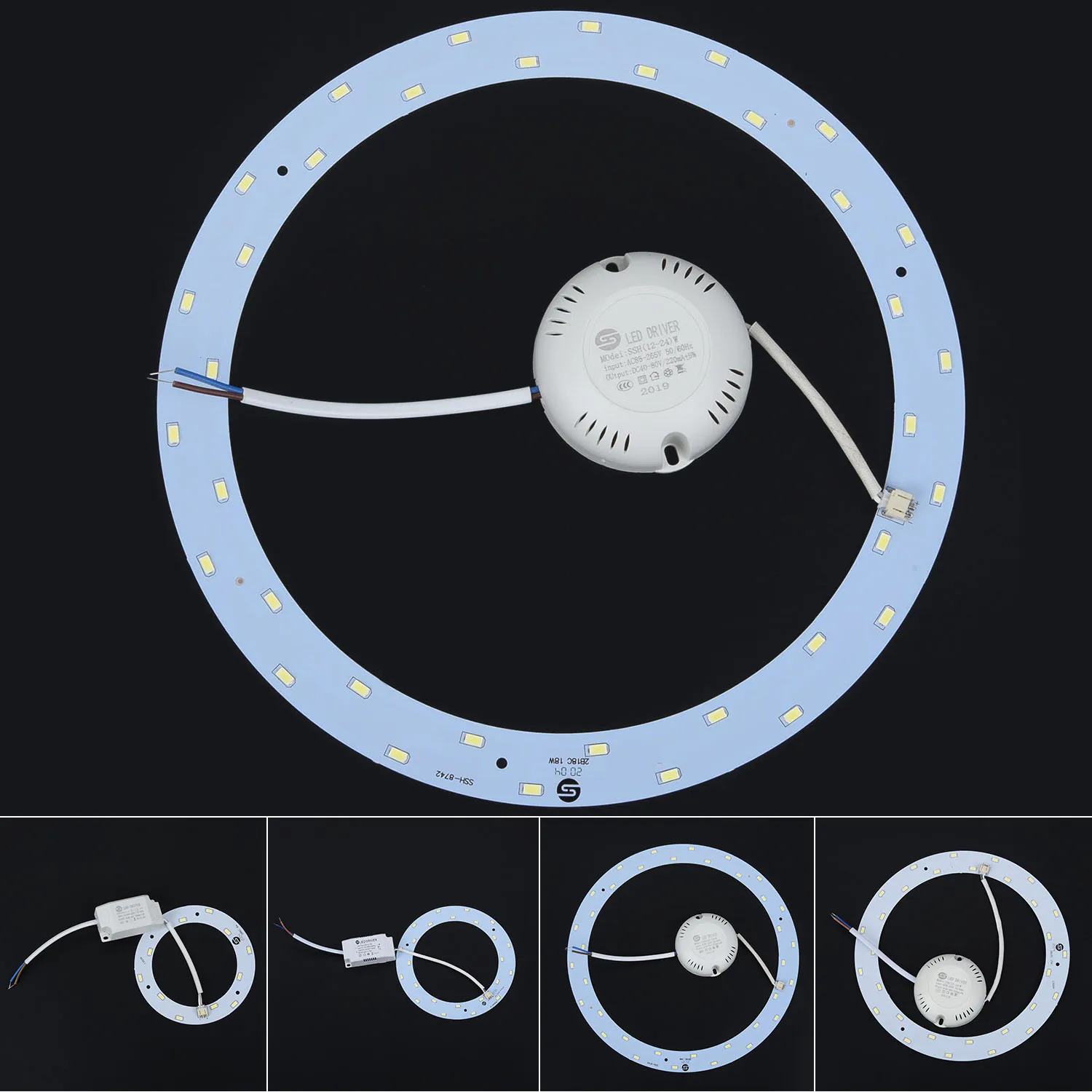 LED Panel Light 6W 12W 15W 18W  No Flicker Circle Shaped Light Fixtures Board For Ceiling Light Source Brightness Light Board