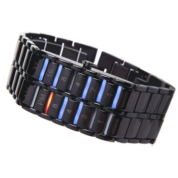 

Men's Binary LED Digital Quartz Wrist Watch Father's Day Fashion Creative Gift S55